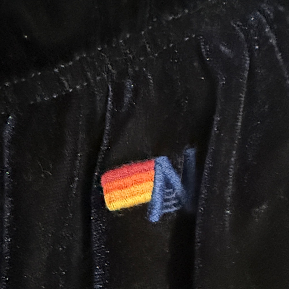 Aviator Nation blue Joggers with Red and Yellow Stripes - Picture 2 of 4